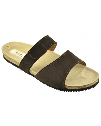 7C2 CIABATTA CINT.VELCRO CAMOSCIO T.MORO