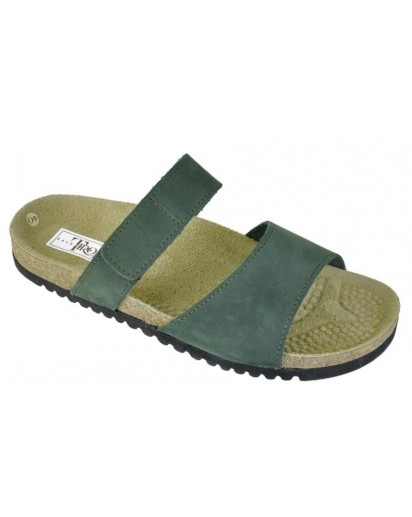 7C2 CIABATTA CINT.VELCRO CAMOSCIO VERDE