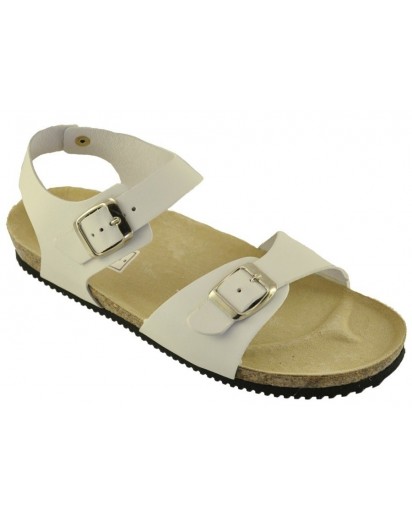 7CF SANDALO CINT.FIBBIA VITELLO BIANCO