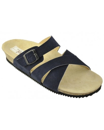7X CIABATTA ANATOMICA CAMOSCIO BLU