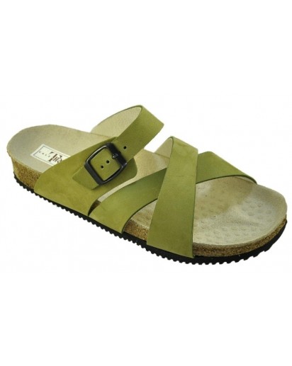 7X CIABATTA ANATOMICA NABUK KIWI