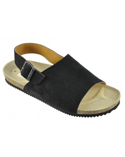 79CV SANDALO ANATOMICO VIT.CAMOSCIO NERO