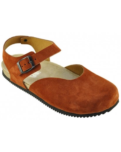 716 SANDALO P.CHIUSA FIB.CAM.ROSSO SCURO