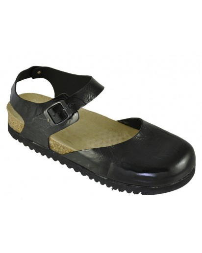 716 SANDALO P.CHIUSA FIB.NAPLAK NERO