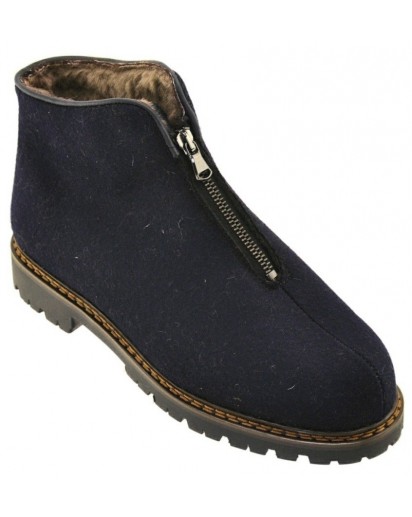 POLACCO CON CERNIERA PANNO ROCCIA BLU MO