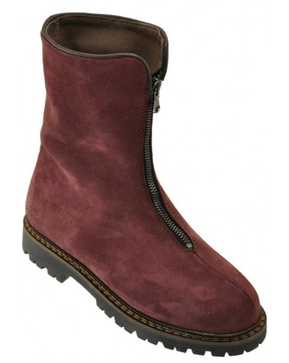 STIVALETTO CAMOSCIO BORDEAUX FOD.MONT.TR