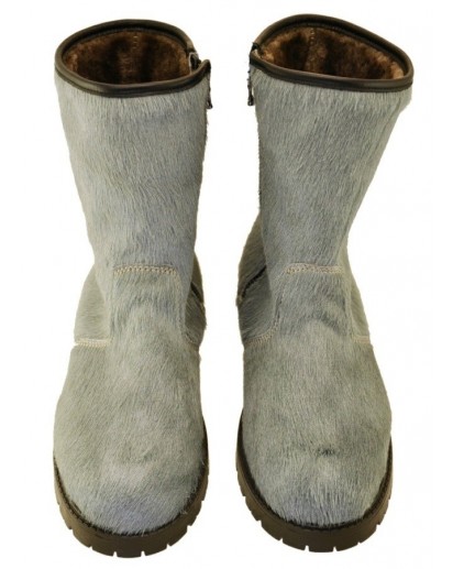 STIVALETTO CON CERN.LAT. CAVALL.GRIGIO O