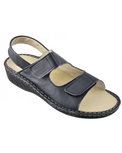 M105 SANDALO NAPPA BLU CINT.VELCRO PLANT