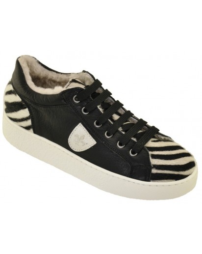 SNEAKER ALLACC. CAVALLINO ZEB. PELLE NER