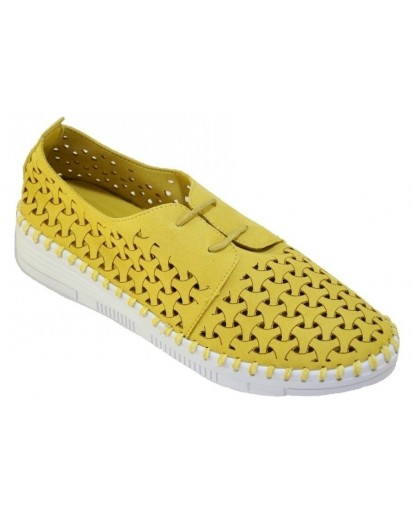 SCARPA ALLACCIATA MICROFIBRA FORATA GIA