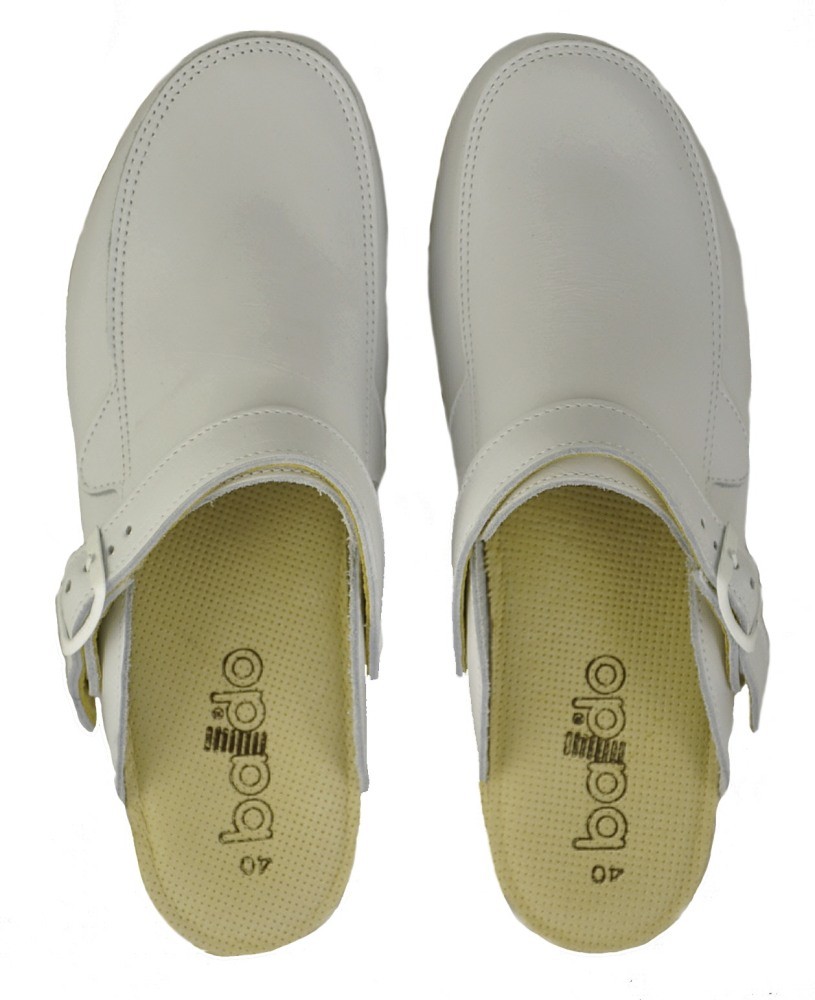 ZOCCOLO PELLE BIANCO CON MOLLE BALDO Pianelleria e Zoccoli Donna Scarpe online