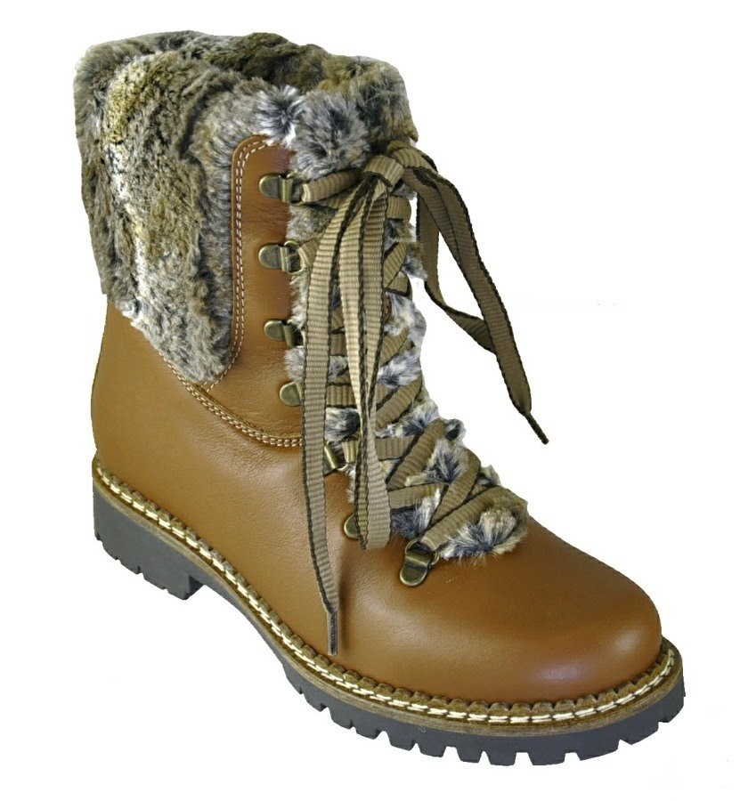 SCARPONCINO VITELLO LION ECO PELLICCIA Polacchetti Donna Scarpe online