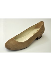 BALLERINA SUOLA CUOIO TACCO V.RENNA RP