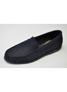 MOCASSINO UOMO NABUK BLU     FREETIME