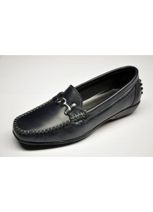 MOCASSINO DONNA NAPPA BLU  FREETIME