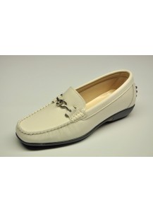 MOCASSINO DONNA NAPPA BIANCO FREETIME