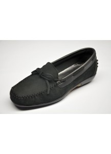 MOCASSINO DONNA NABUK NERO   FREETIME