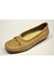 MOCASSINO NABUK BEIGE    FREETIME
