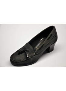 MOCASSINO NABUK GRIGIO TACCO50 FREETIME