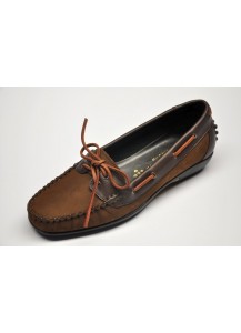 MOCASSINO NABUK+NAPPA CASTAGNO FREETIME