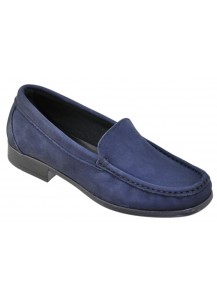 MOCASSINO NABUK BLU FREETIME