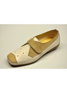 MOCASSINO CINT.VELCRO NAPPA BIANCO FREET
