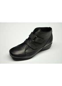 MOCASSINO CINT.VELCRO NAPPA NERO FREETIM