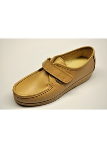MOCASSINO CINT.VELCRO NAPPA BEIGE FREET.