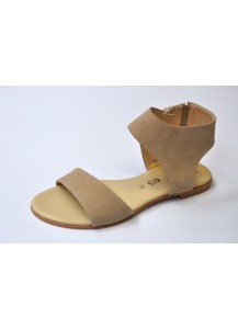 SANDALO CAMOSCIO BEIGE S.CUOIO RAGAT