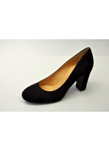 SCARPA DECOLTE` CAMOSCIO NERO  ST