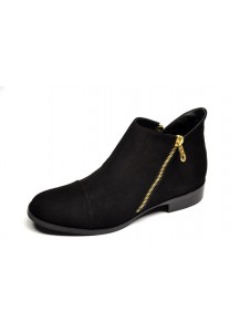 STIVALETTO CAMOSCIO NERO TACCO 25