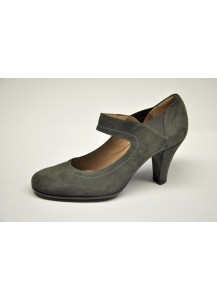 SCARPA CAMOSCIO NERO TACCO 70MM ERCOLI