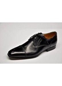 SCARPA DERBY P.DRITTO FORATO VIT.NERO