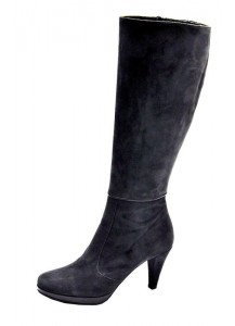 STIVALE CAMOSCIO GRIGIO TACCO 80 ELATA