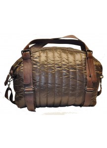 BORSA NYLON MARRONE