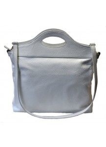 BORSA PELLE BIANCO