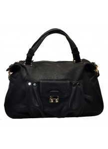 BORSA IN ECOPELLE LUX COLORE NERO