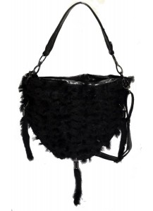 BORSA IN LAPIN NERO