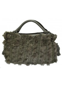 BORSA IN LAPIN + MAGLIA TAUPE