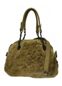 BORSA IN ECOPELLE+LAPIN BEIGE  + BRILL.