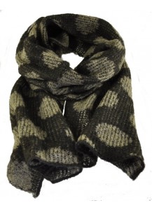 SCIARPA LANA MARRONE/BEIGE