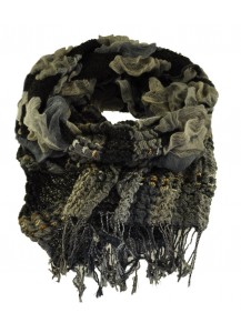 SCIARPA LANA GRIGIO/NERO/ANTRACITE