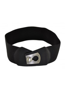CINTURA ELASTICIZZATA FIBBIA FORO NERO