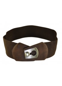 CINTURA ELASTICIZZATA FIBBIA FORO MARRON