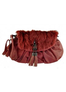 POCHETTE ECOPELLE + LAPIN BORDO`