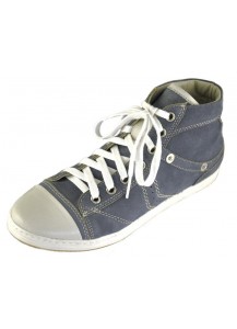 SNEAKER PELLE GHIACCIO + NABUK JEANS