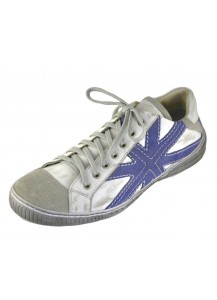 SNEAKER BIANCO SP.+CAM.GHIACCIO E COBALT