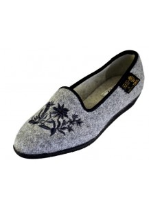 4F2 LODEN GRIGIO RICAMO IN TINTA