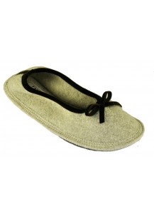 BALLERINA PANTOFOLA TORTORA BORDO MARR.