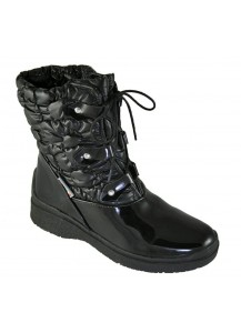 DOPOSCI IN NYLON E VERNICE NERO